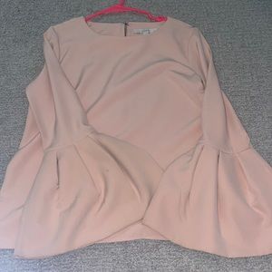 long sleeve blouse (light pink)